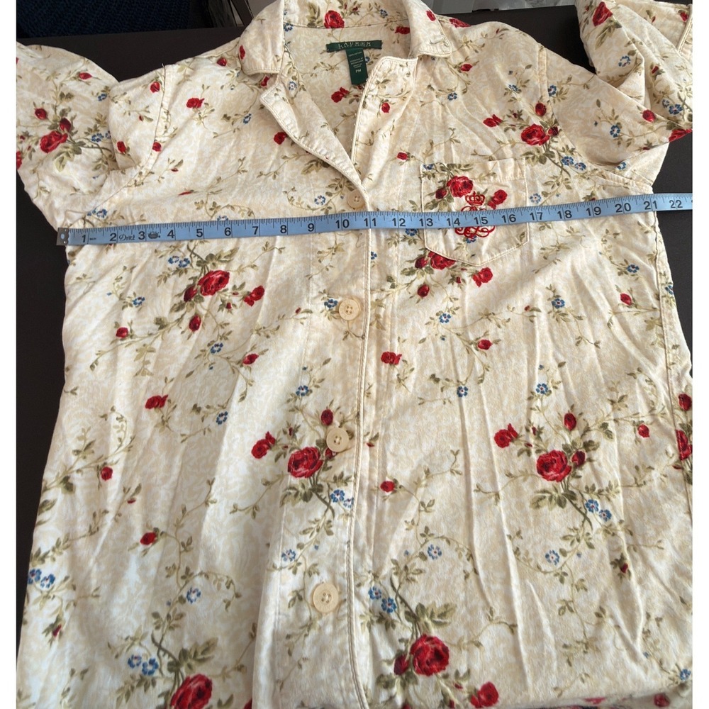 Lauren Ralph Lauren Pajama Set Women's Floral Loungewear Sleepwear Petite Medium - Picture 14 of 16